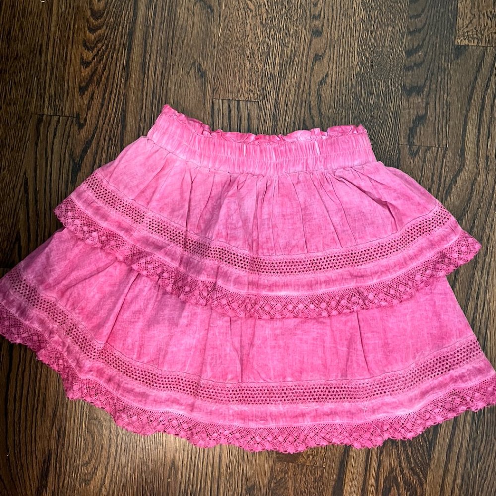 Ashley Stonewash Magenta Skirt Katie J NYC